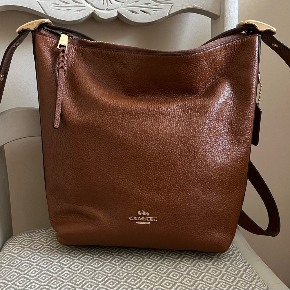 Coach Signature Val Duffle in Gold/Redwood